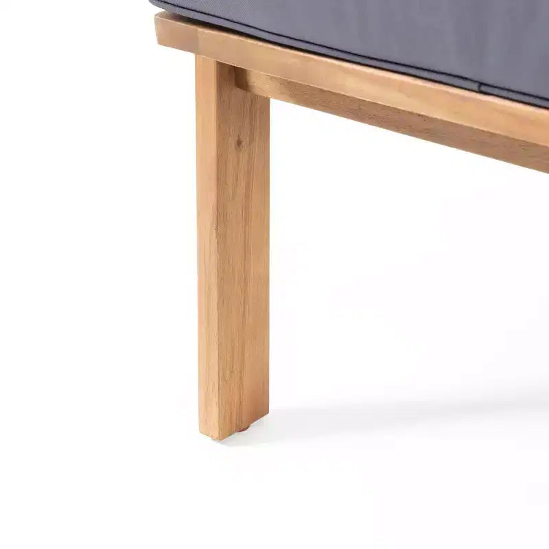 Ensemble de 4 chaises de patio en bois d'acacia Panama - Fini teck - Christopher Knight Home