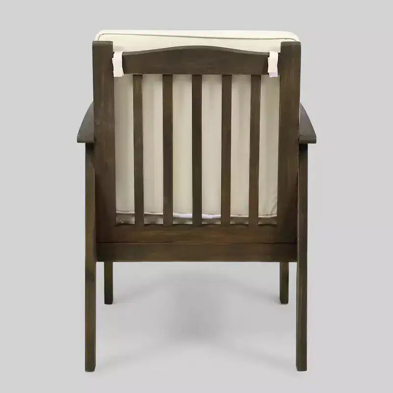 Ensemble de conversation 4 pièces en bois d'acacia Carolina - Gris - Christopher Knight Home : Sièges d'extérieur avec coussins et table basse