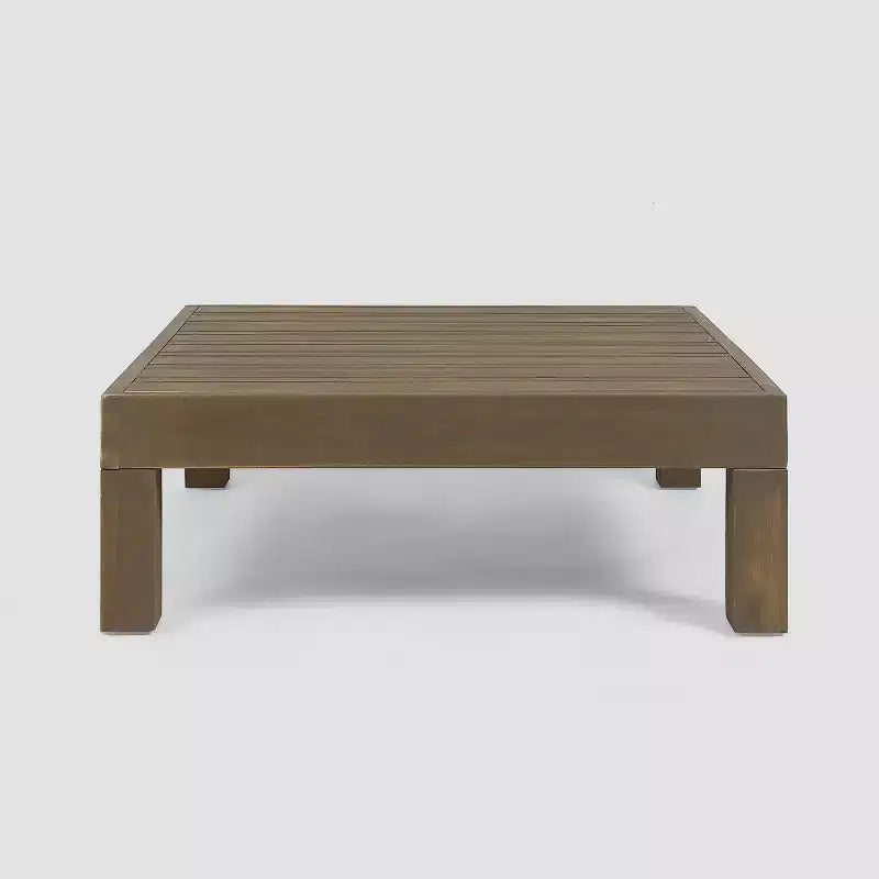 Ensemble de conversation Brava 6 pièces en bois d'acacia - Gris/blanc - Christopher Knight Home