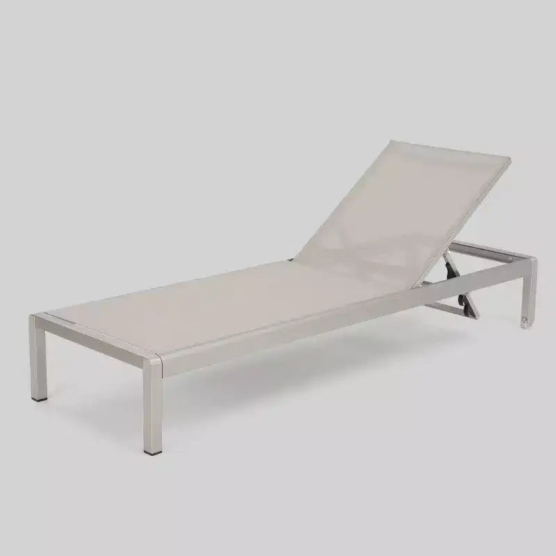Ensemble de mobilier de jardin 7 pièces en aluminium Cape Coral – Kaki – Christopher Knight Home : Résistant aux intempéries, fauteuils de salon et de club