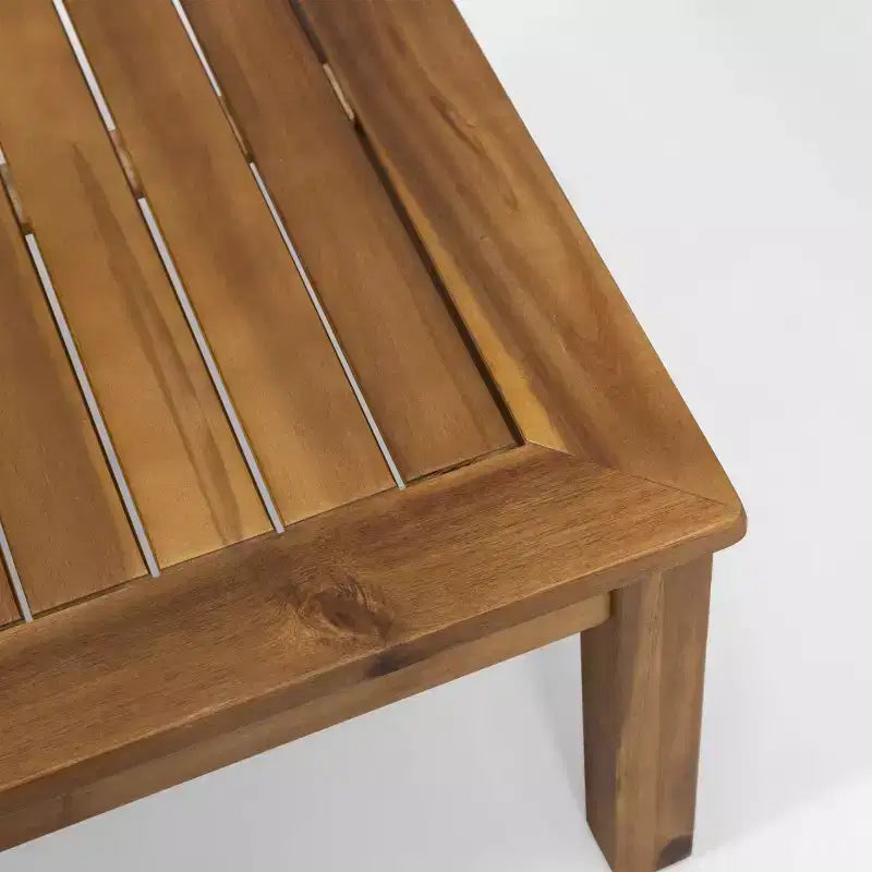 Ensemble de conversation Laurel 4 pièces en bois d'acacia – Teck/Gris – Christopher Knight Home