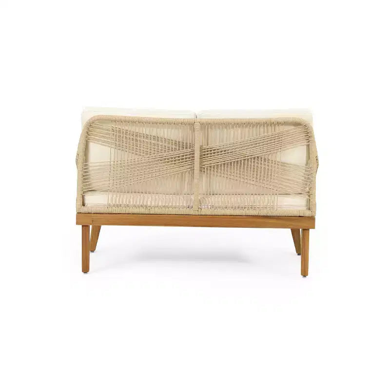 Ensemble 4 pièces Annisa d'extérieur en bois d'acacia avec coussins : résistant aux intempéries, protection UV - Christopher Knight Home