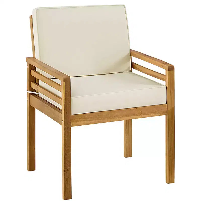 Alaterre Furniture Okemo Ensemble 4 pièces d'extérieur résistant aux intempéries : Canapé, chaises de salle à manger et table d'appoint