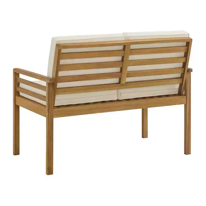 Alaterre Furniture Okemo Ensemble 4 pièces d'extérieur résistant aux intempéries : Canapé, chaises de salle à manger et table d'appoint
