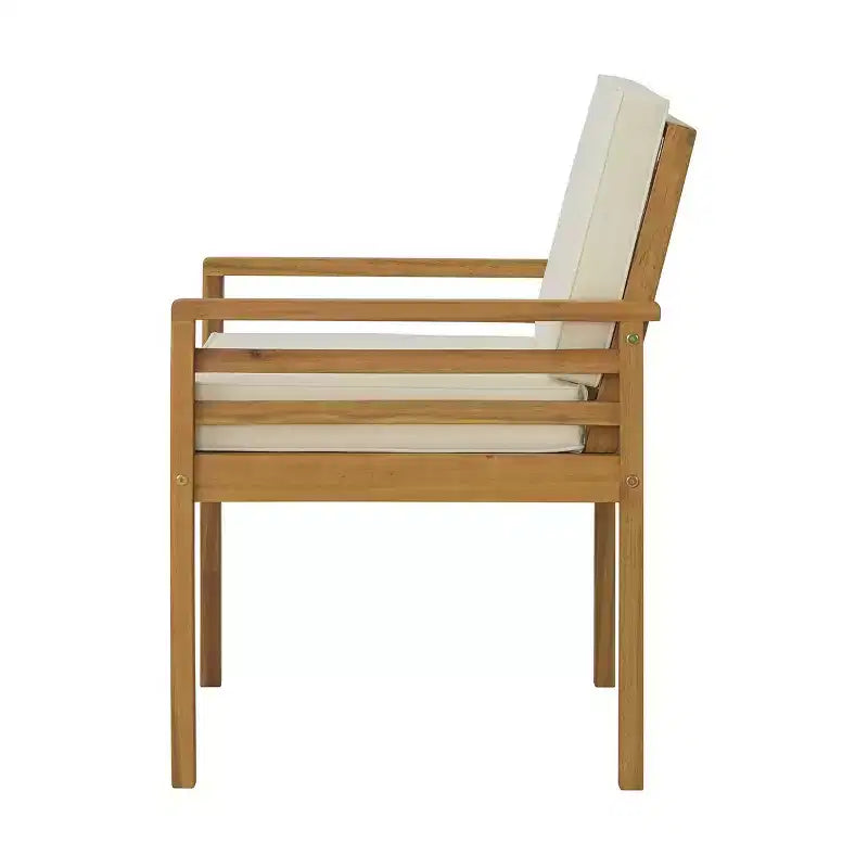 Alaterre Furniture Okemo Ensemble 4 pièces d'extérieur résistant aux intempéries : Canapé, chaises de salle à manger et table d'appoint