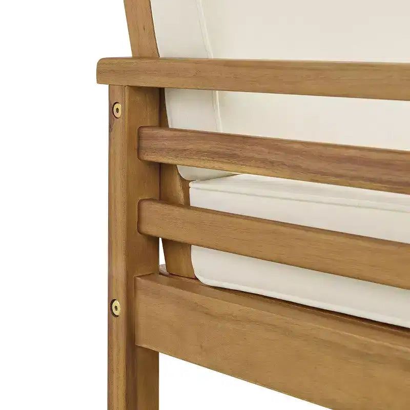 Alaterre Furniture Okemo Ensemble 4 pièces d'extérieur résistant aux intempéries : Canapé, chaises de salle à manger et table d'appoint