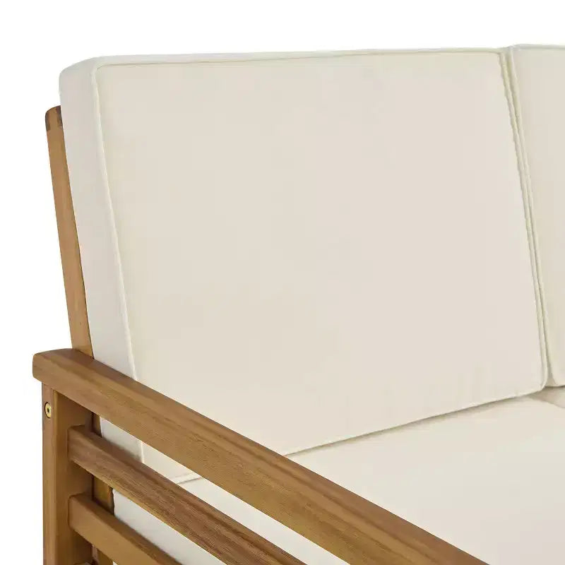 Alaterre Furniture Okemo Ensemble 4 pièces d'extérieur résistant aux intempéries : Canapé, chaises de salle à manger et table d'appoint