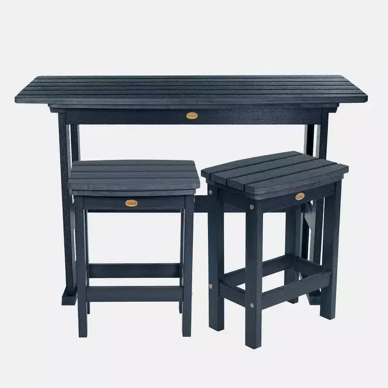 Ensemble 3 pièces de comptoir extérieur Lehigh - Bleu fédéral - highwood