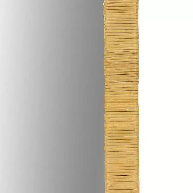 Natural Rattan Rectangle Wall Mirror