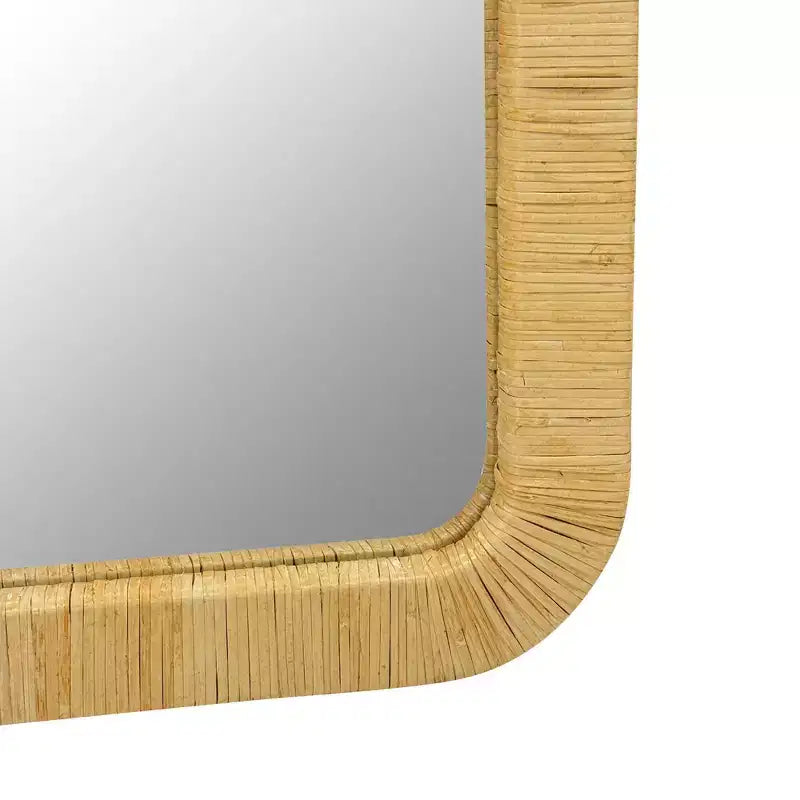 Natural Rattan Rectangle Wall Mirror