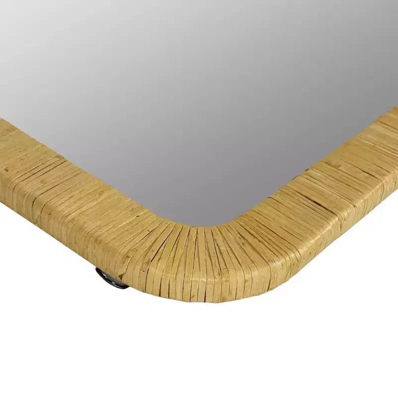 Natural Rattan Rectangle Wall Mirror