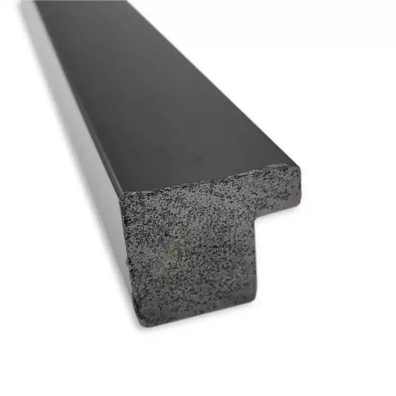 Polystyrene Square Bathroom Wall Mirror Black 28x28''