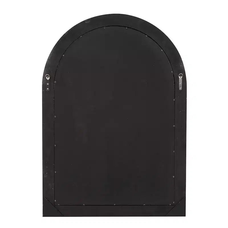 41"x29" Windowpane Wood Framed Wall Mirror, Taupe, Decorative Living Room or Bedroom Mirror
