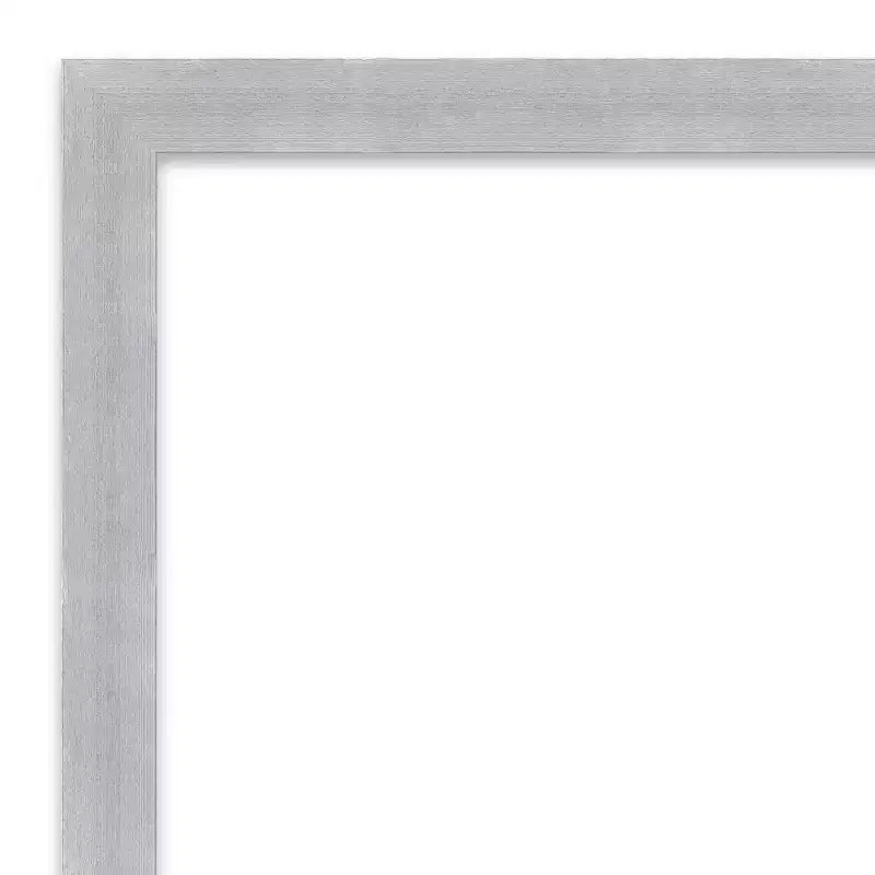 Polystyrene Rectangle Wall Mirror Brushed Nickel 30x24''