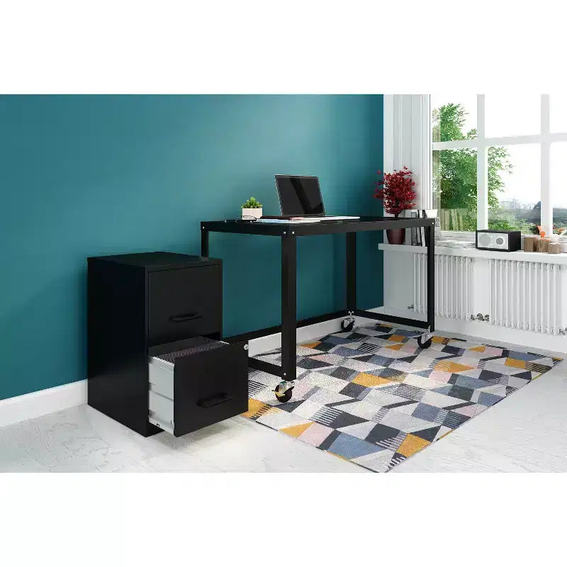Steel 2-Drawer Vertical File Cabinet Letter Width 18''