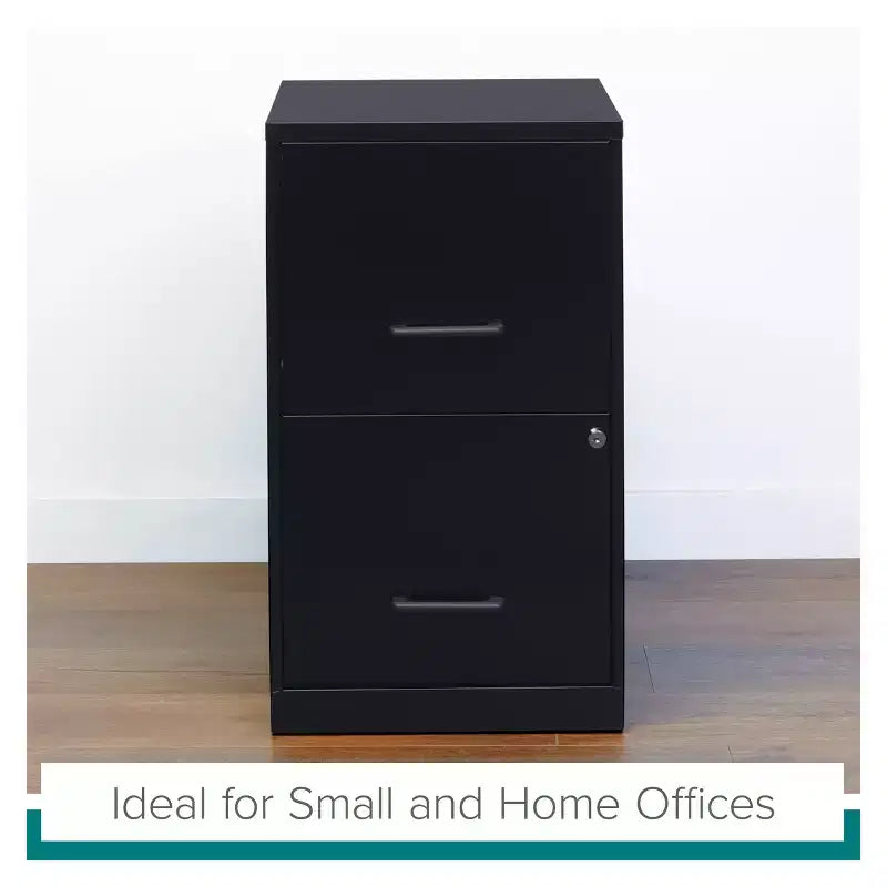 Steel 2-Drawer Vertical File Cabinet Letter Width 18''