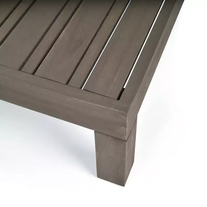 Christopher Knight Home Keith Canapé d'angle d'extérieur en bois d'acacia 8 places avec coussins