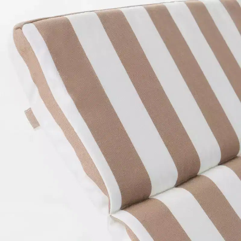 GDFStudio Olivia Ensemble de 3 chaises longues sans accoudoirs marron multicolore avec coussins