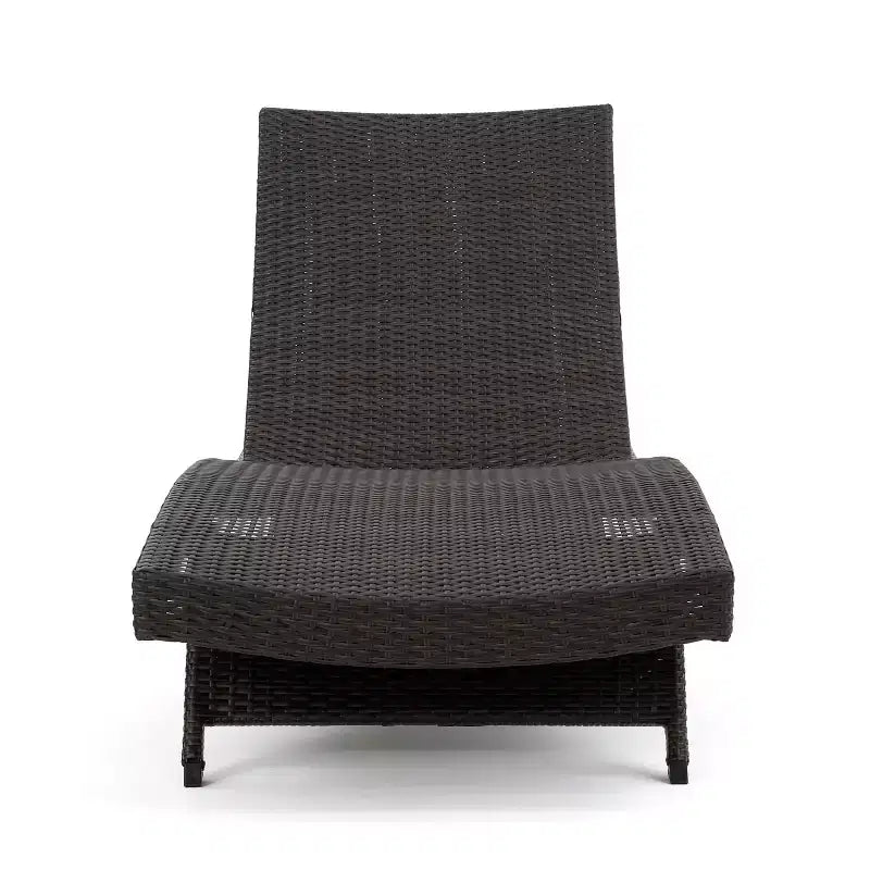 GDFStudio Olivia Ensemble de 3 chaises longues sans accoudoirs marron multicolore avec coussins