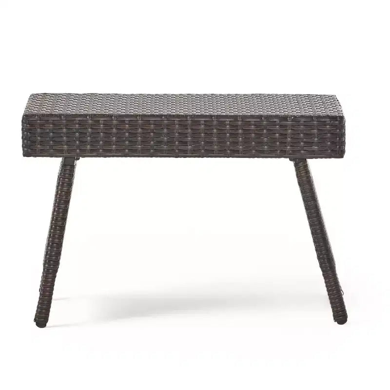 GDFStudio Olivia Ensemble de 3 chaises longues sans accoudoirs marron multicolore avec coussins