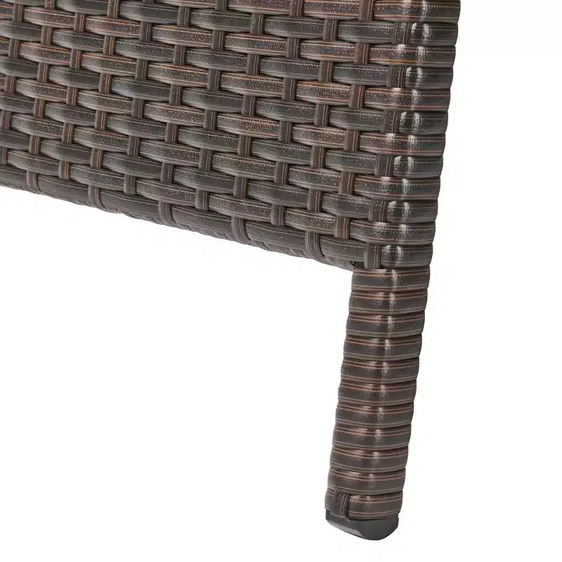 GDFStudio Olivia Ensemble de 3 chaises longues sans accoudoirs marron multicolore avec coussins