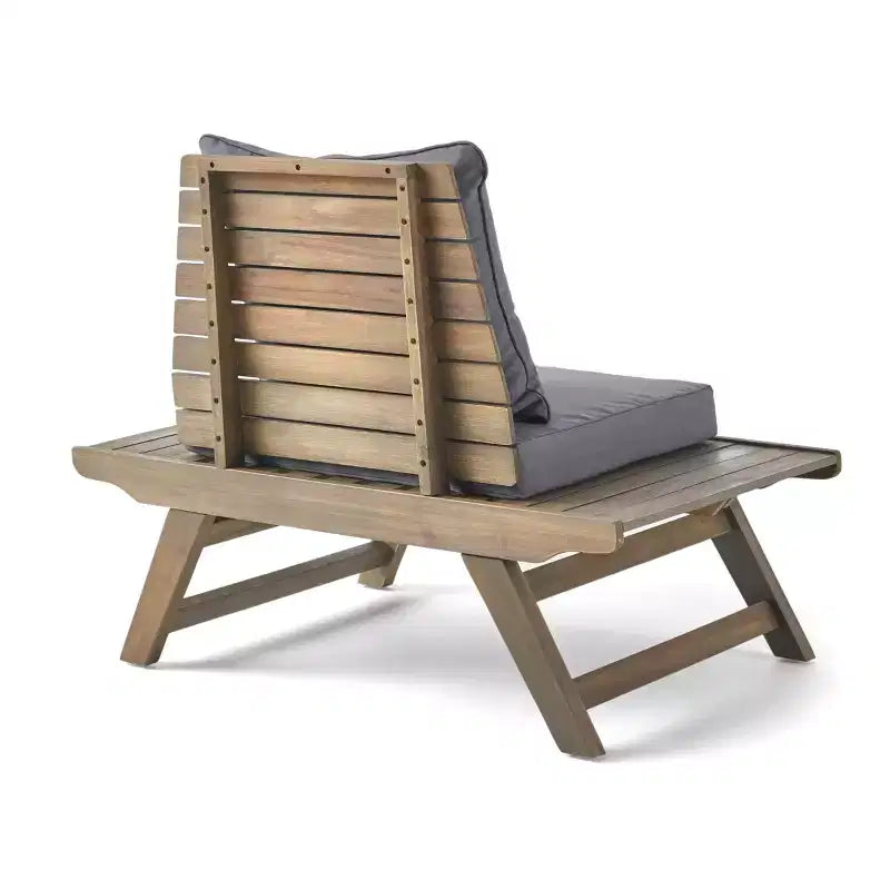 Christopher Knight Home Sedona Ensemble de conversation 3 pièces d'extérieur en bois d'acacia avec coussins