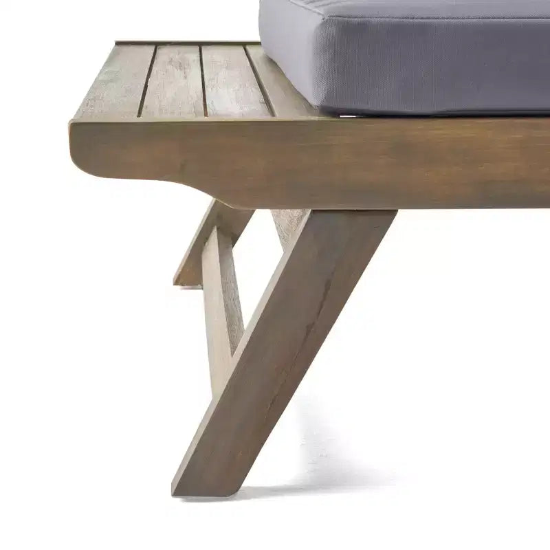Christopher Knight Home Sedona Ensemble de conversation 3 pièces d'extérieur en bois d'acacia avec coussins
