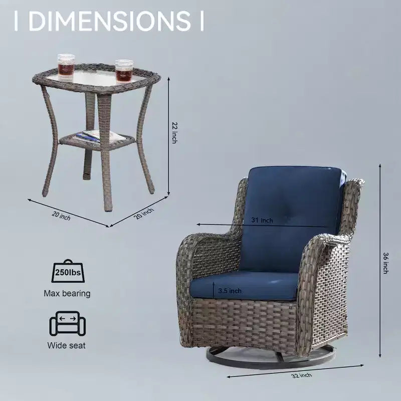 UPTIOT Fauteuil à bascule d'extérieur en osier