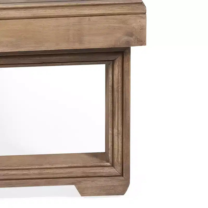 GDFStudio Andrae — Ensemble causeuse et table basse d'extérieur en bois d'acacia avec coussins