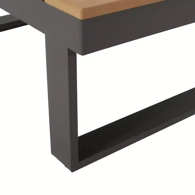 GDFStudio Johana Ensemble de canapé d'extérieur en aluminium en forme de V 5 places avec coussins