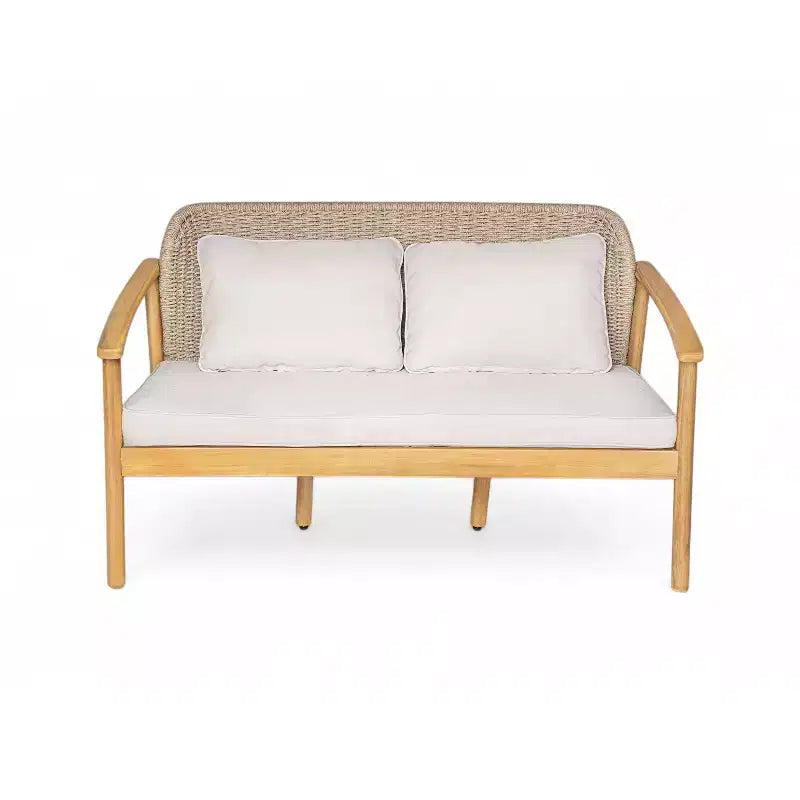 Christopher Knight Home Adrian Ensemble de 2 fauteuils de jardin en bois d'acacia et corde tressée, marron