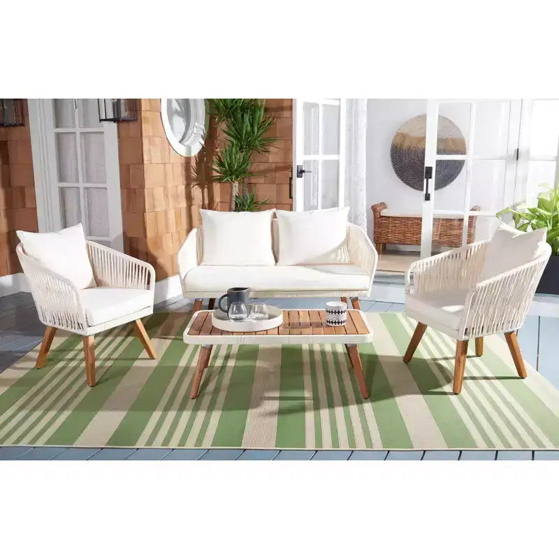 Ensemble de salon Ransin 4 pièces - Intérieur/Extérieur - PAT7074 - Safavieh