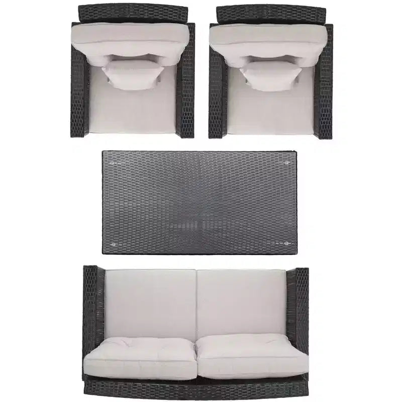 Lorma, ensemble de salon 4 pièces – Intérieur/Extérieur – PAT7514 – Safavieh