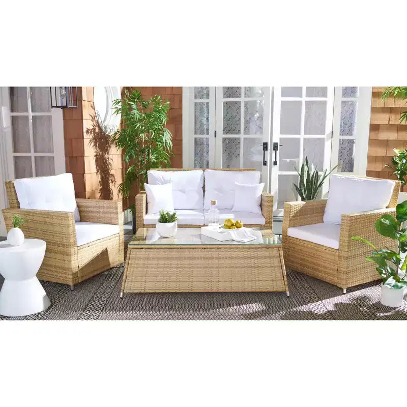Lorma, ensemble de salon 4 pièces – Intérieur/Extérieur – PAT7514 – Safavieh