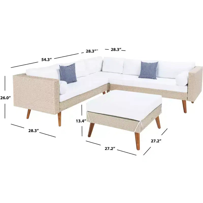 Ensemble de sièges modulaires Analon - Intérieur/Extérieur - PAT7716 - Safavieh
