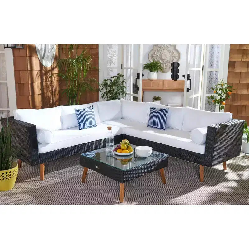 Ensemble de sièges modulaires Analon - Intérieur/Extérieur - PAT7716 - Safavieh