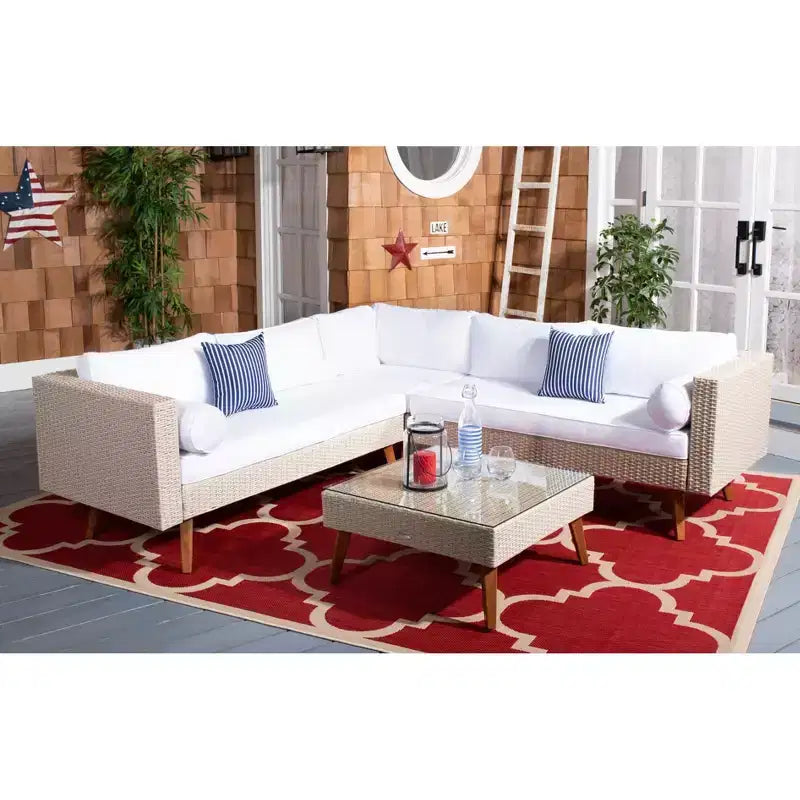 Ensemble de sièges modulaires Analon - Intérieur/Extérieur - PAT7716 - Safavieh