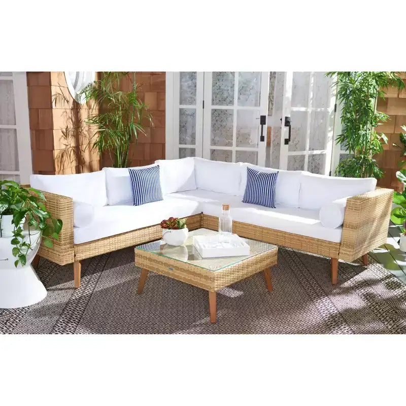 Ensemble de sièges modulaires Analon - Intérieur/Extérieur - PAT7716 - Safavieh