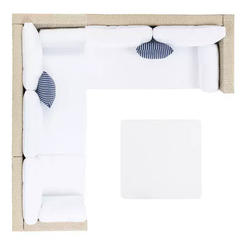 Ensemble de sièges modulaires Analon - Intérieur/Extérieur - PAT7716 - Safavieh