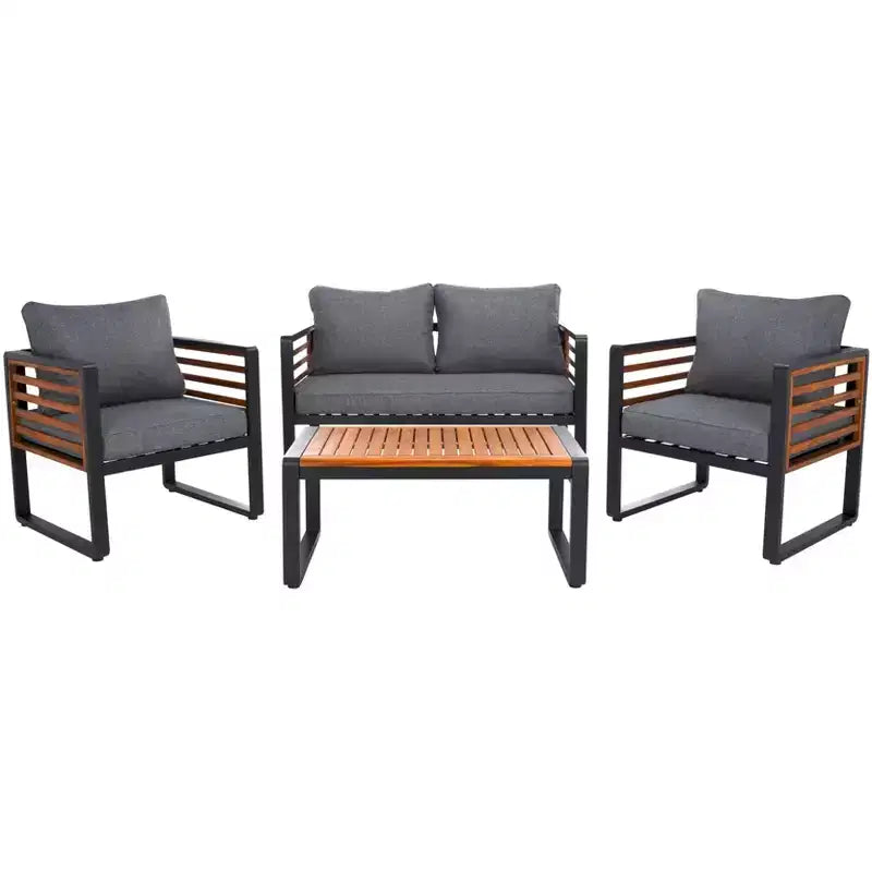 Vesta 4 Piece Living Set - Indoor/Outdoor - PAT7737 - Safavieh