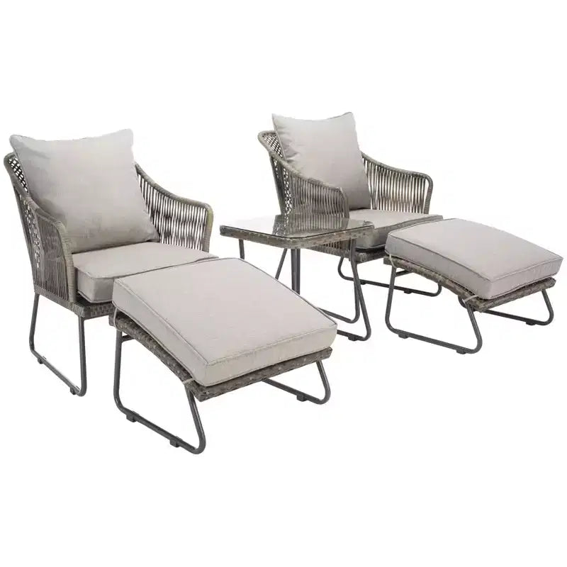 Ensemble de 5 chaises longues Narda – Intérieur/Extérieur – PAT9018 – Safavieh
