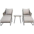 Narda 5 Piece Lounger Set - Indoor/Outdoor - PAT9018 - Safavieh
