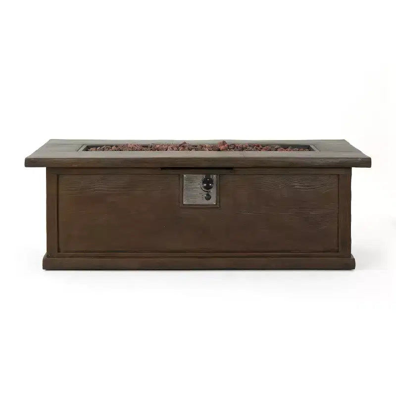 Christopher Knight Home Albion - Ensemble de conversation d'extérieur 4 places en aluminium avec brasero