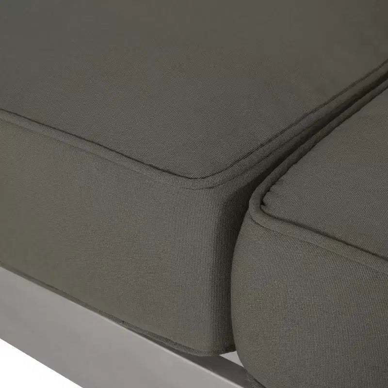Christopher Knight Home Albion - Ensemble de conversation d'extérieur 4 places en aluminium avec brasero