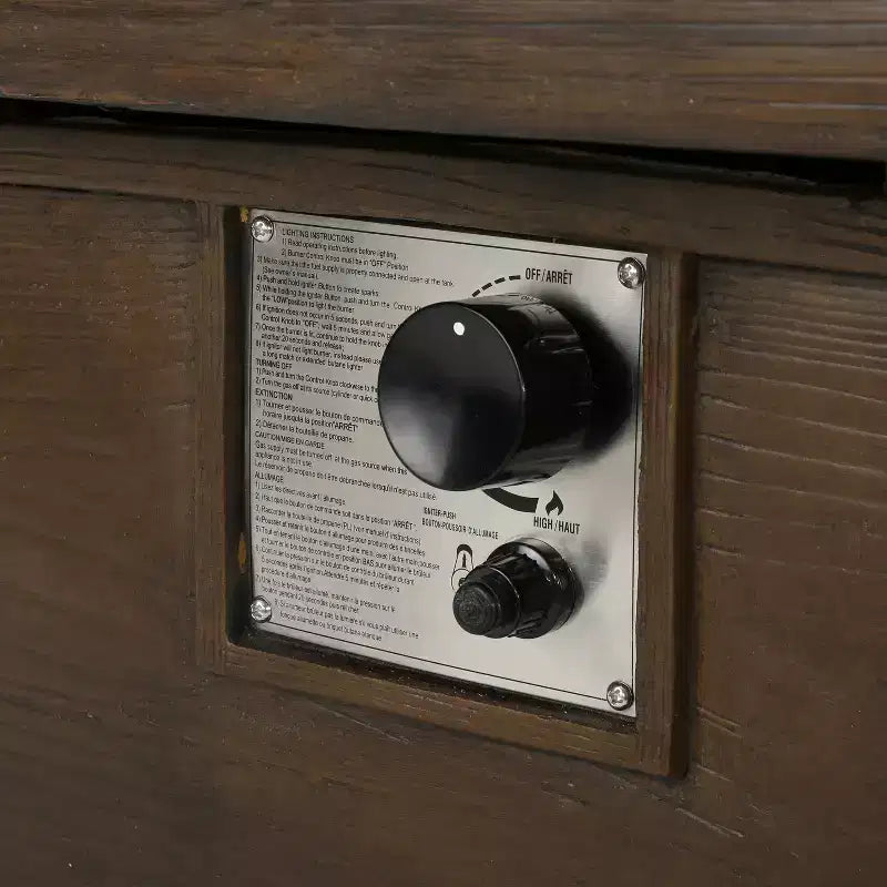 Christopher Knight Home Albion - Ensemble de conversation d'extérieur 4 places en aluminium avec brasero