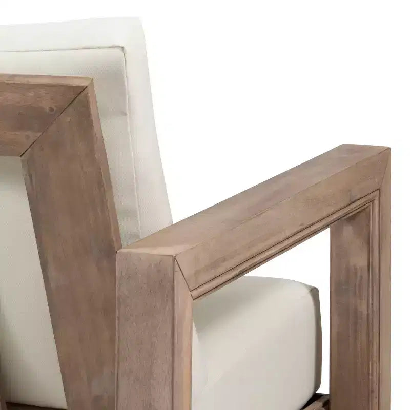 Christopher Knight Home Andrae Salon de jardin 4 places en bois d'acacia avec coussins, marron et beige