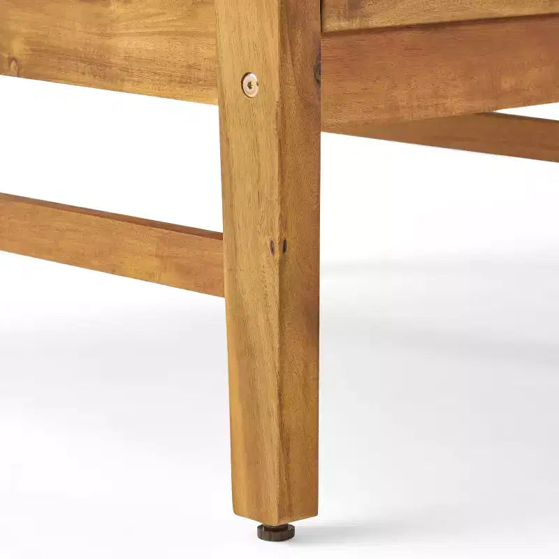 Christopher Knight Home Havana Ensemble de 5 fauteuils de jardin et foyer en bois d'acacia avec coussins