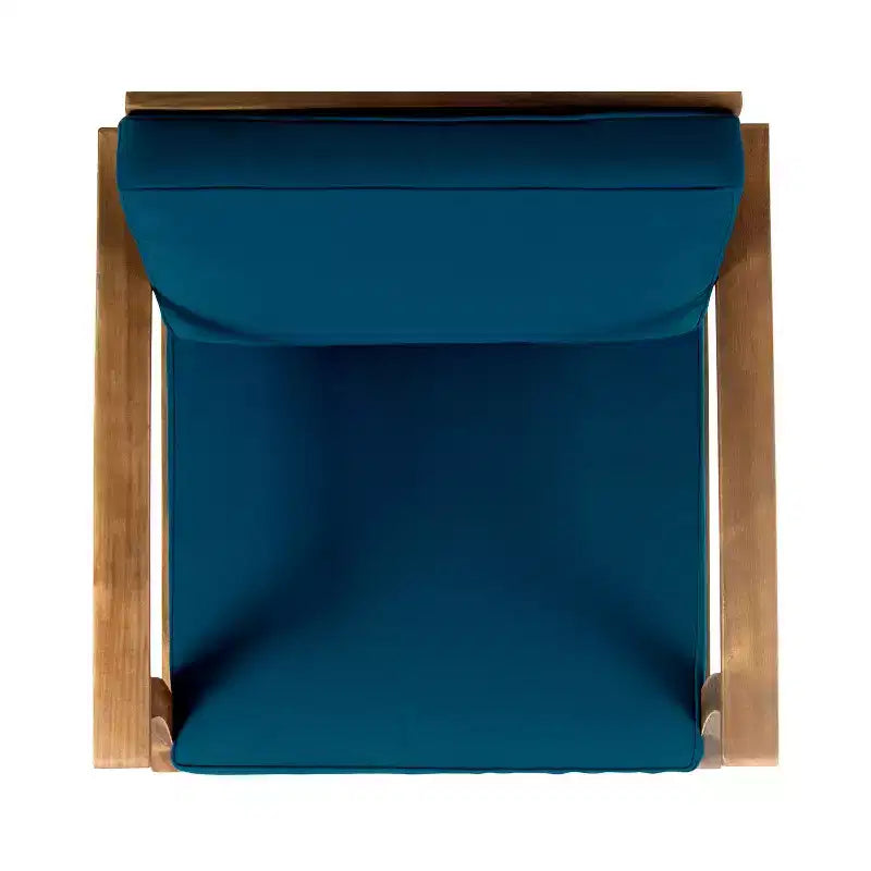GDFStudio Ensemble de 5 pièces de chaises de club et foyer de Pâques en bois d'acacia avec coussins