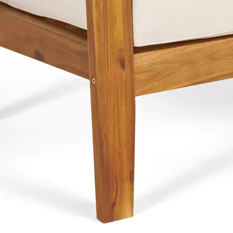 Christopher Knight Home Parma Ensemble de 5 places rembourrées avec table basse en bois d'acacia à lattes pour terrasse