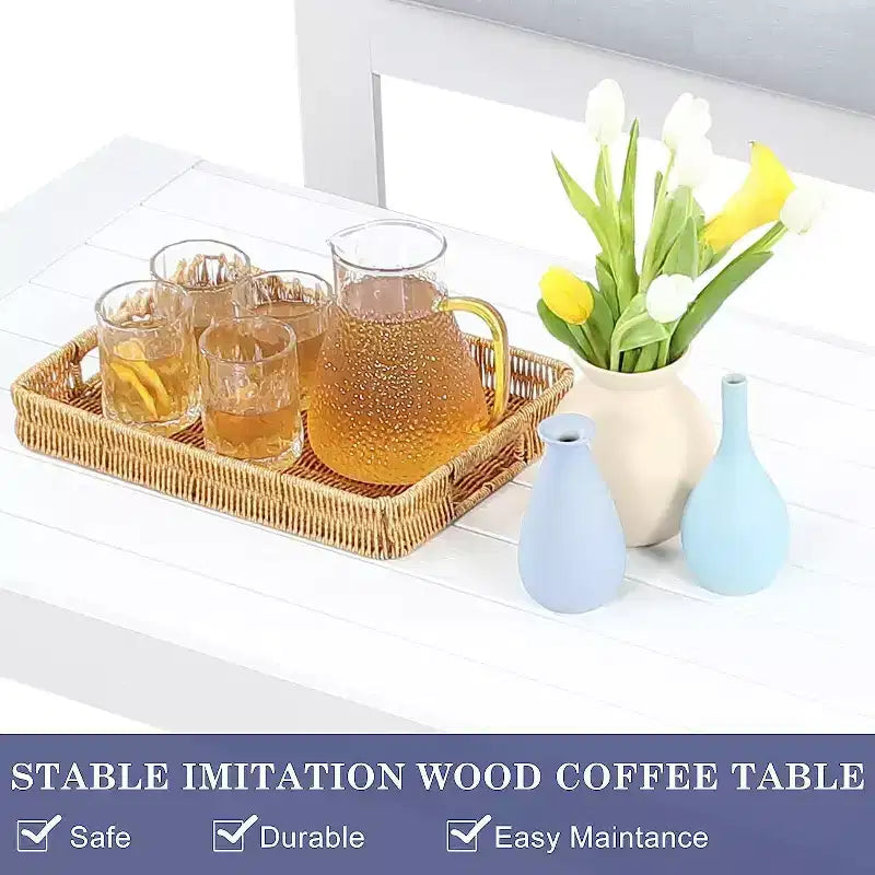 Heynemo – Ensemble de meubles de patio extérieurs en aluminium, canapé modulaire d'extérieur en métal avec coussin de 12,7 cm et table basse pour balcon, jardin